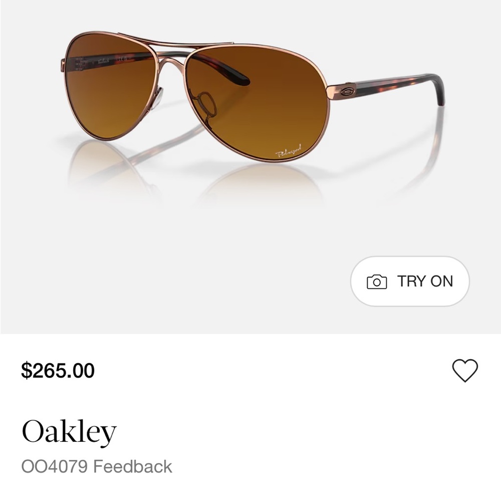 Oakley Brown Aviator Sunglasses with Amber Lenses